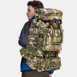 Hiking Bags 70L Men Large Camping Bag Hiking Backpack Luggage Army Outdoor Climbing Trekking Travel Tactical Shoulder Bags Military Sports L221014