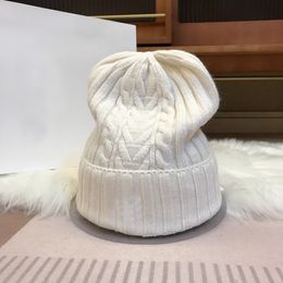 Cappello da berretto in lana in maglia a costola/tappo da cranio patch uomini donne cappelli da sci sportivi cappelli da bobble caldi inverno cappelli da cranio