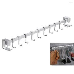Hooks Wall Multi-Purpose Kitchen Hanger For Utensils Basket Storage Rack With Moving Bathroom Towles