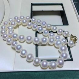 Chains Classic 10-11mm South Sea Round White Pearl Necklace 18inch