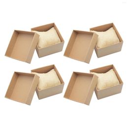 Watch Boxes 4x Kraft Storage Box Single Gifts With Pillow For Men And Women Jewellery Bracelet Bangle Display Organiser Showcase