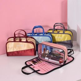 Cosmetic Bags Make Up Bag 2 In 1 Transparent Makeup Pouch Beauty Case Vanity For Women Travel Organiser Hand
