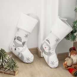 Christmas decoration supplies Christmas big socks Christmas-tree pendant children's gift candy bag scene dress up BBB16469