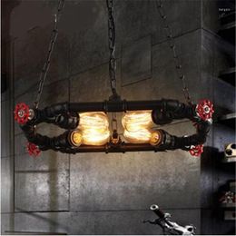 Pendant Lamps Loft Industrial Lights Wind Restaurant Theme Bar Art Lighting Retro Cafe Water Pipe Lamp Led LU80389