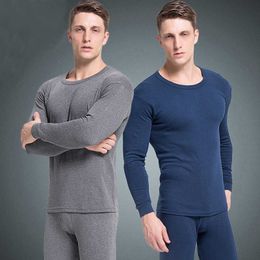 Men's Sleepwear Winter Cotton Thermal Underwear Men Autumn Underwear Sets Sweat Quick Drying Thermo Underwear Men Clothing Compression Plush T221017