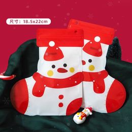 Christmas Gift Bag Candy Biscuit Packaging Self seal Bag Cartoon Holiday Decoration Creative RRE15108