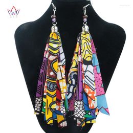 Dangle Earrings 2022 Fashion African For Women Handmade Tassels Earring Africa Print Wax Fabric Accessories WYB29