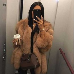 Womens Faux Fur Coat Rabbit and Raccoon New Down Winter Thick Overcoat Warm Plus Size Plush Furry Female Jacket Outerwear 5xl 4xl Ladies Clothing
