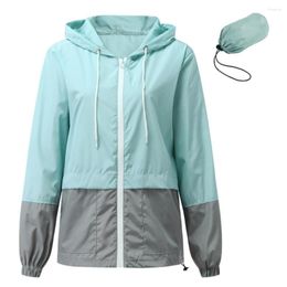 Racing Jackets Women Rain Jacket Outdoor Waterproof Hooded Windbreaker