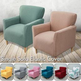 Chair Covers Sofa Cover Relax Stretch Single Seater Club Couch Slipcover For Living Room Study Bar Counter Elastic Armchair Protector