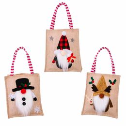 Mingguan cross-border new linen doll hand gift Christmas gift bag Kindergarten factory direct sales RRB16439