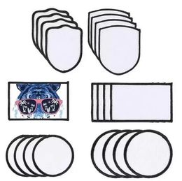 sublimation blank patches Fabric Iron-on Blanks Fabric Repair Patch for DIY Hats Shirts Shoes Supplies