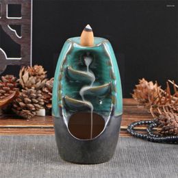 Fragrance Lamps Backflow Incense Decoration Waterfall Ceramic Holder Gifts For Home Office El S0d3