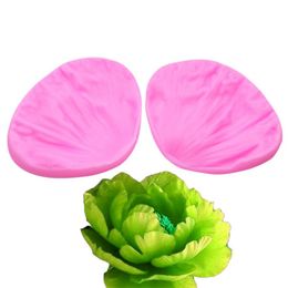 3D Peony Flower Petals Embossed Silicone Mould Relief Fondant Cake Decorating Tools Chocolate Gumpaste Candy Clay Moulds 1223357