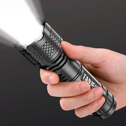 Flashlights Torches Powerful Led Flashlight Super Bright Torch Usb Rechargeable 3 Modes Outdoor Tactical Torch Portable Waterproof Light Camping L221014