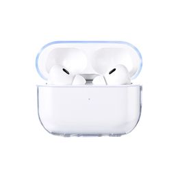 Anti-Knock Transparent Clear Protective Cases Headphone Accessories For Apple Airpods Pro 2 2nd gen Airpod 3 1 Soft TPU Wireless Earphone Headset Cover