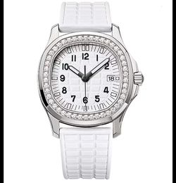 Mechanische Damenuhr, lässig, elegant, 9015-CAL.324, fortschrittliches Uhrwerk, automatische Verkettung, 35,6 mm Kristall-Diamant-Zifferblatt, Luxusuhr