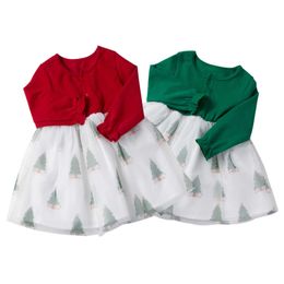 Special Occasions Kids Baby Girls Christmas Tutu Dress Gowns Costume Babany bebe Toddler Xmas Long Sleeve Party Tulle Dresses Clothing Comfortable T221014