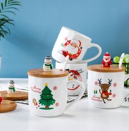 Tassen Keramik Trinkbecher Dekorative Weihnachtswasser Desktop Dekor Hausgarten K￼che Essbar Garten JNB16462
