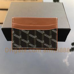Top men's women's leather fashion classic men Mini Bank Card Cardholder's small wallet ultra thin leathers wallet c251c