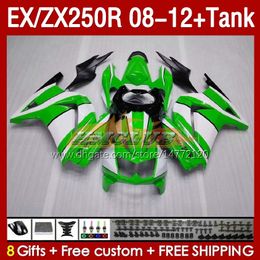 OEM Fairings & Tank For KAWASAKI NINJA ZX250R EX ZX 250R ZX250 stock green EX250 R 08-12 163No.36 EX250R 08 09 10 11 12 ZX-250R 2008 2009 2010 2011 2012 Injection Fairing