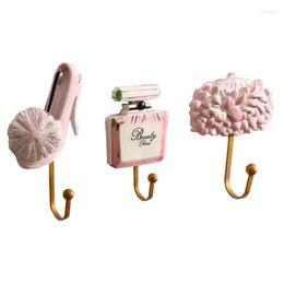 Hooks Wall Hook Iron Coat&Hat Hanger Hand-Painted Resin High Quality Key Home Decoration