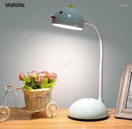 Table Lamps Cartoon Children's Desk Lamp Eye Study USB Student Bedroom Led Mini Bedside CD50 W07