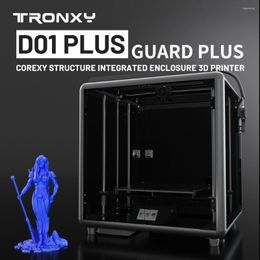 Printers Tronxy D01 Plus 330 400mm Corexy Structure Integrated Enclosure Titan Extruder Auto Level Sensor High Precision 3D Printer