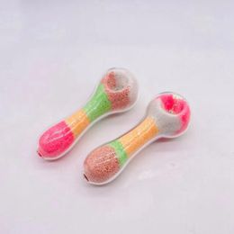 Cool Pyrex Thick Glass Pipes Portable Innovative Spoon Philtre Dry Herb Tobacco Bong Handpipe Handmade Oil Rigs Smoking Cigarette Holder DHL