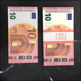 Party Games Crafts New Fake Money Banknote 10 20 50 100 200 Us Dollar Euros Realistic Toy Bar Props Copy Currency Movie Faux-Bille Ot10FD9F3