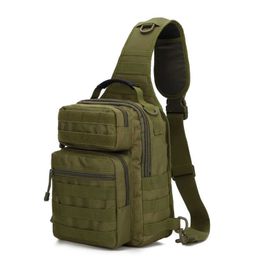 Hiking Bags Tactical Backpack Army Military Molle Nylon Shoulder Bag Outdoor Climbing Hiking Camping Hunting Waterproof Chest Bag L221014