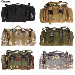 Hiking Bags Hiking Outdoor Waist Bag 600D Waterproof Oxford Climbing Shoulder Bags Military Tactical Fishing Camping Pouch Bag Mochila Bolsa L221014