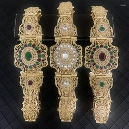 Belts Arabian Jewellery Belt Vintage Ladies Hollow Flower Metal Waist Chain With Adjustable Length