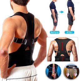 Waist Support Adjustable Magnetic Posture Corrector Corset Back Brace Belt Lumbar Straight For Men Women S-XXL