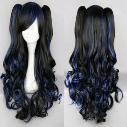 Elegant anime Japanese original super cute wave curl wig COS wig