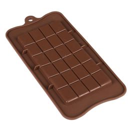 Chocolate Mold 24 Cavity Cake Bakeware Kitchen Baking Tool Silicone Candy Maker Sugar Mould Bar Block Ice Tray 1223353