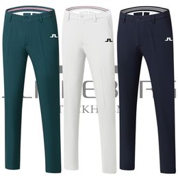 Mens Pants Spring Autumn Mens Golf Pants Thick fourWay Stretch Solid Colour Sports Casual Pants High Quality Golf Clothing 221017