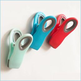 Bag Clips Magnetic Seal Clips Snack Bag Wave Clamp Plastic Dustproof Clip Fashion With Various Color Drop Delivery 2022 Home Garden H Dhmpq