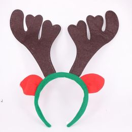 New Reindeer Antlers Headband Cute Deer Elk Horn Headdress For Children Adults Christmas Party Costume Decor BBB16415