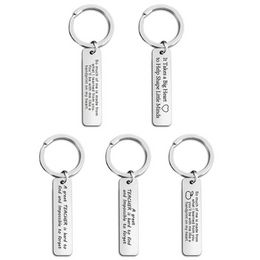 Party Favor DHL Stock Personalized Cross Keychain Engraved Love Keyring Gift for Couples Girlfriend Boyfriends Key Chain Rings FY5620 P1017