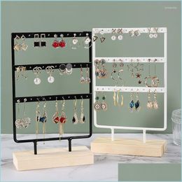 Jewellery Pouches Bags Jewellery Pouches Bags Steel Earrings Holder Organiser Pendants Bracelet Jewellry Display Stud Jewellery Rack Wh Dh0Es