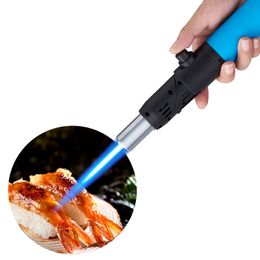 Jet Gas Lighter Windproof BBQ Kitchen Cooking Torch Lighters High Capacity Foldable Spray Gun Lighter Jewellery Welding Gifts