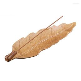 Fragrance Lamps Creative Boat Shape Wooden Incense Burner Home Decor Holder Based Rattan Sticks Censer Calming Stand