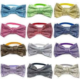 Dog Apparel 50/100pcs Pet Accessories Shiny Bowties Grooming Supplies For Small Dogs Collar Bowtie