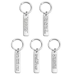 Personalized Cross Keychain Engraved Love Keyring Gift for Couples Girlfriend Boyfriends Key Chain Rings FY5620