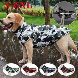 Dog Apparel Clothes Pet Vest Warm Padded Fleece Coat Winter Waterproof Reflective Jacket Puppy Thickened With Hidden Towing Hook