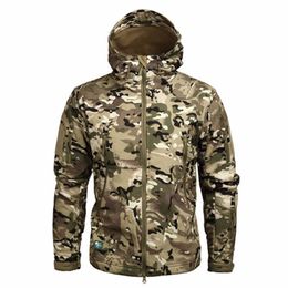 Men's Jackets Hiking Army Jackets Men Camouflage Military Tactical Jacket Autumn Winter Skin Soft Shell Waterproof Jacket Windbreaker T221017