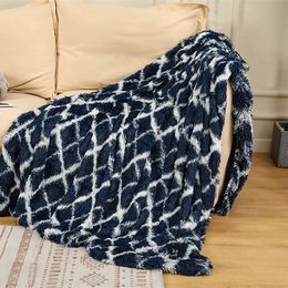 Winter plush blanket bedroom living room blankets sample room decor home textiles