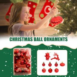 Party Decoration 30 Pieces Hanging Ball For Holiday Wedding Shatterproof Christmas Ornaments Plastic Shiny Glossy Xmas