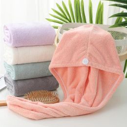 Towel Microfiber Hair Dry Quick Drying Swimming Thick Hat Absorbent Cap Turban Wrap Soft Shower